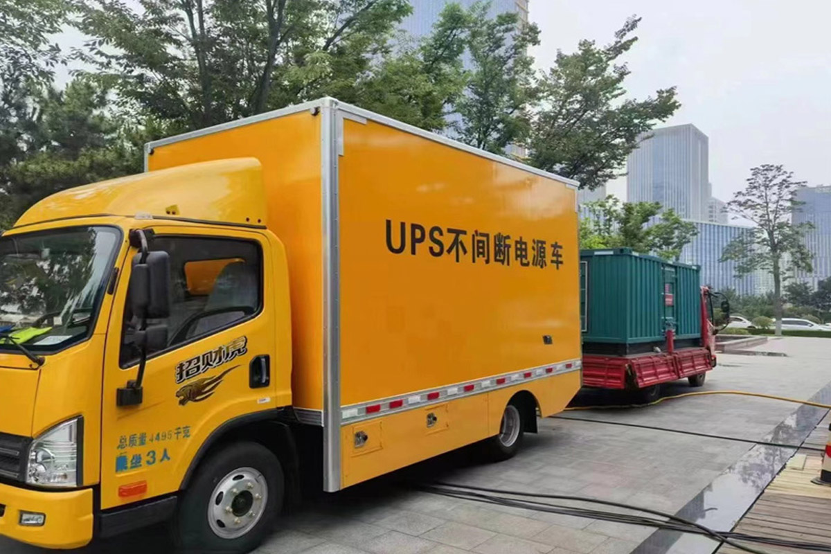 沿河发电机租赁施工现场